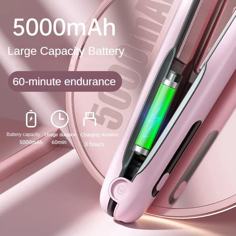 Portable + Wireless Hair Straightener