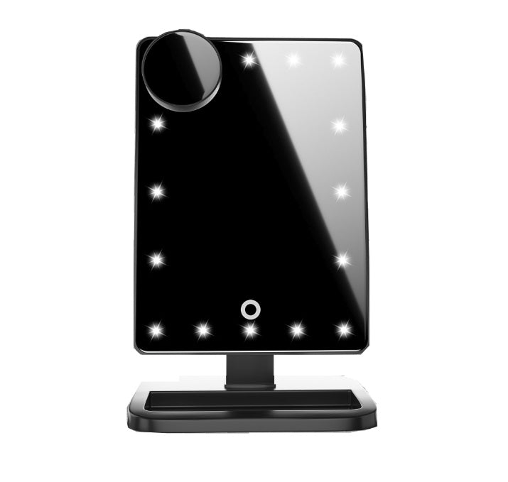 Touch Screen Makeup Mirror With LED Lights + Bluetooth Speaker