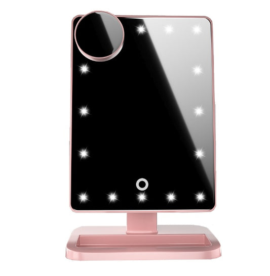 Touch Screen Makeup Mirror With LED Lights + Bluetooth Speaker