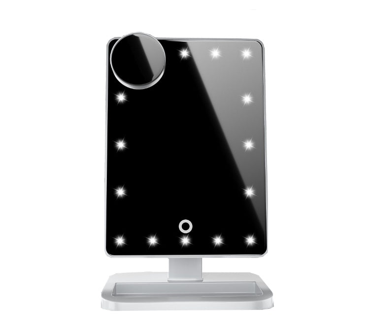 Touch Screen Makeup Mirror With LED Lights + Bluetooth Speaker