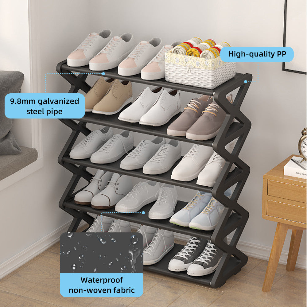 X-shaped Shoe Rack Simple Storage