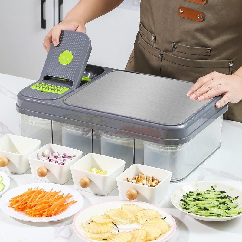 Stainless Steel Cutting Board + Food Storage