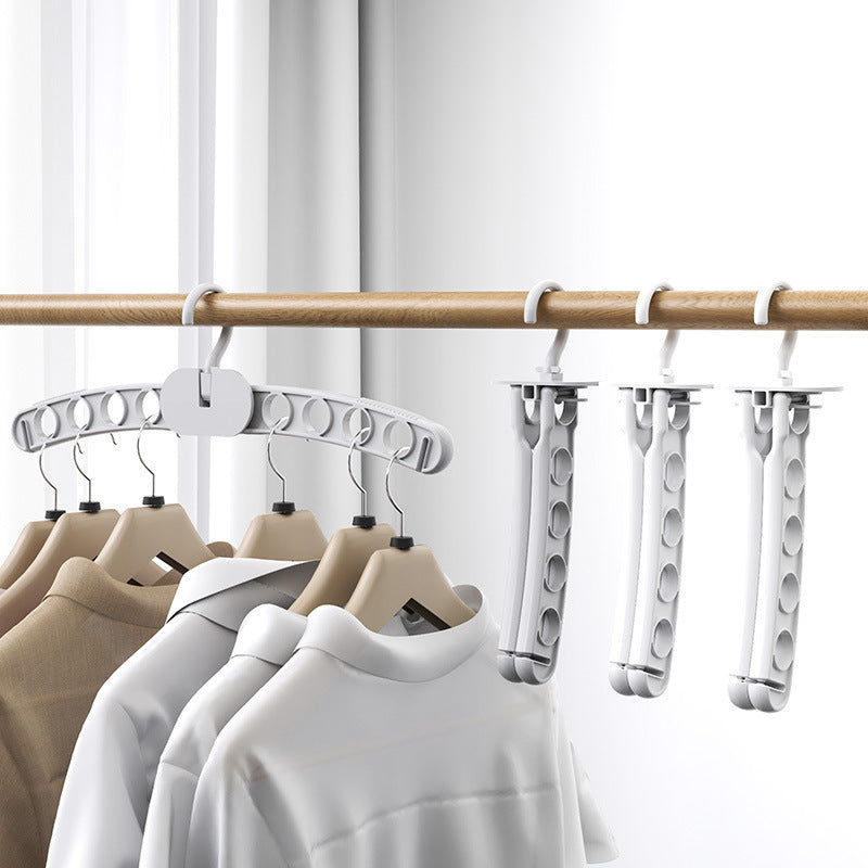 Multifunctional Folding Hanger Storage Rack