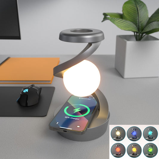 Rotating Moon Lamp With Phone Charging Sensor