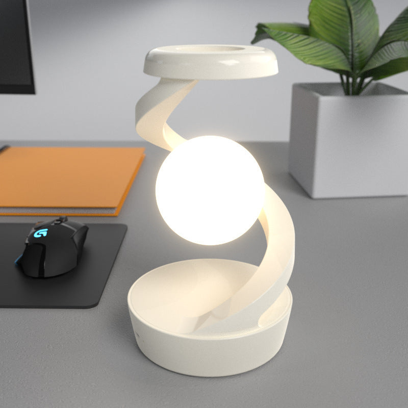 Rotating Moon Lamp With Phone Charging Sensor